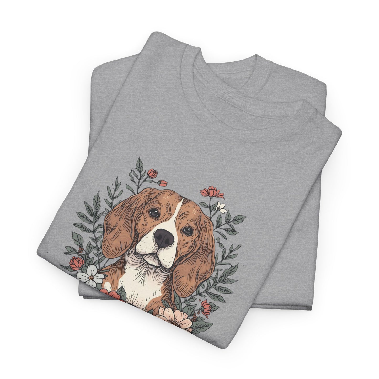 Beagle Floral "Sniff Squad" T‑Shirt - Cute Dog Lover Tee