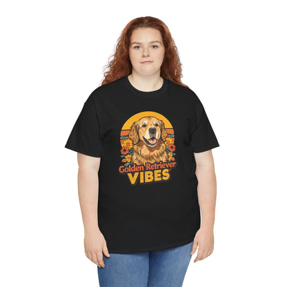 Golden Retriever Vibes T-Shirt - For the Dog Lover Who Wears Their Heart on Their Sleeve