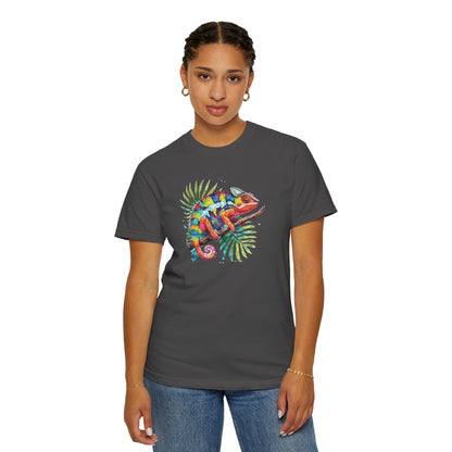 Chroma Chameleon T-Shirt | Tropical Reptile Graphic Tee for Pet Lovers