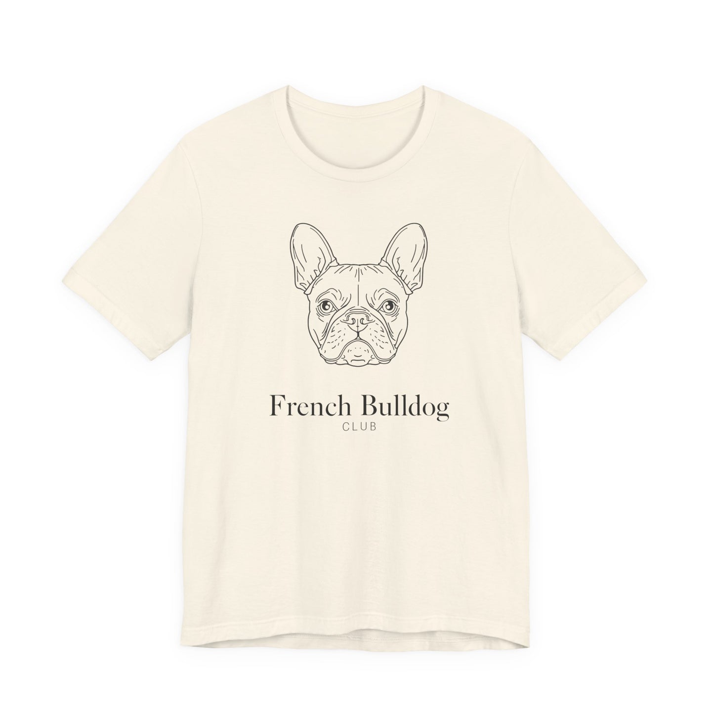 French Bulldog Tee - 'French Bulldog Club' Minimalist Dog Lover Shirt