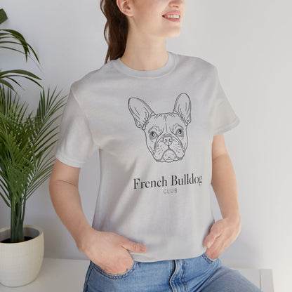 French Bulldog Tee - 'French Bulldog Club' Minimalist Dog Lover Shirt