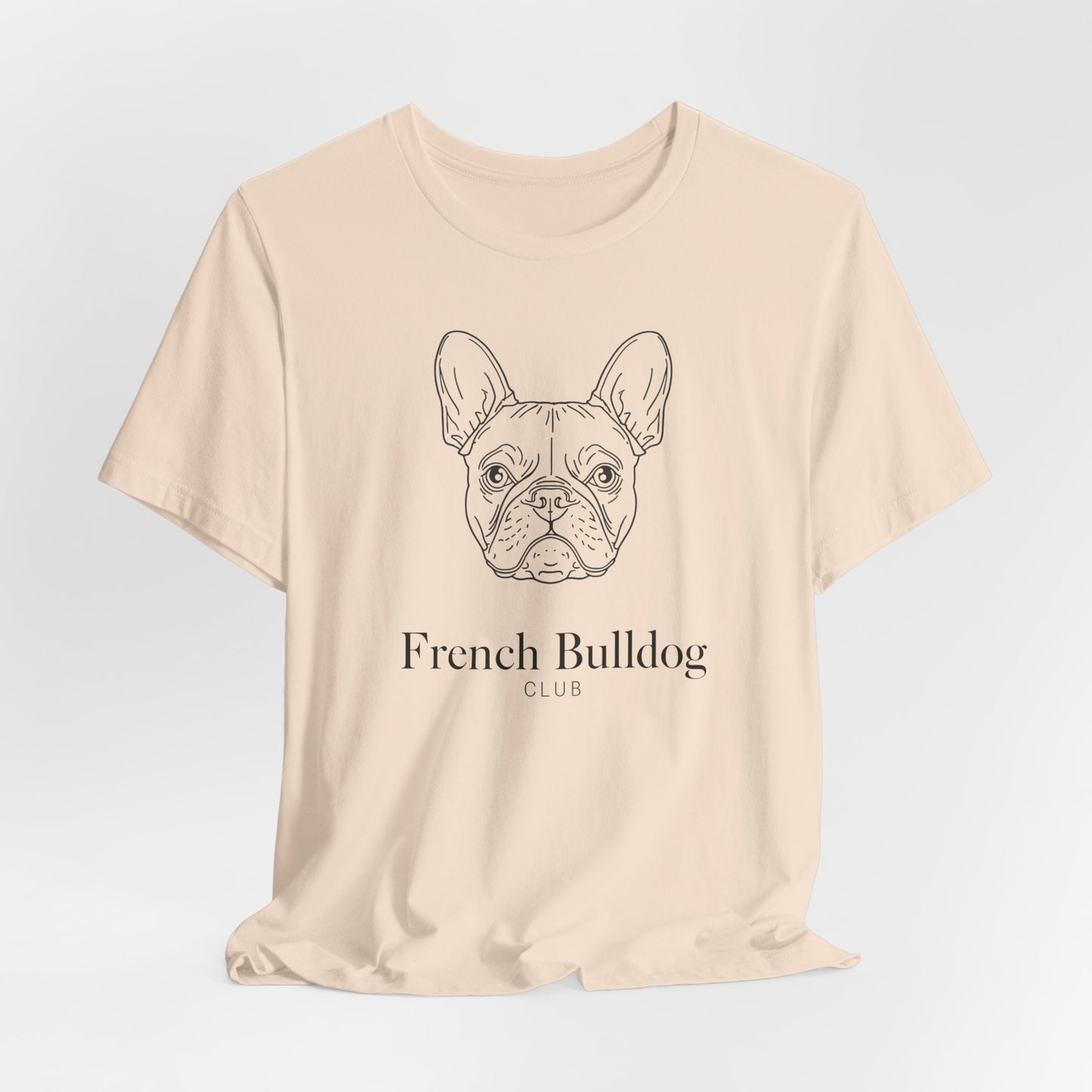 French Bulldog Tee - 'French Bulldog Club' Minimalist Dog Lover Shirt