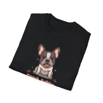 French Bulldog Love T-Shirt — Cute Frenchie Graphic Tee for Dog Lovers