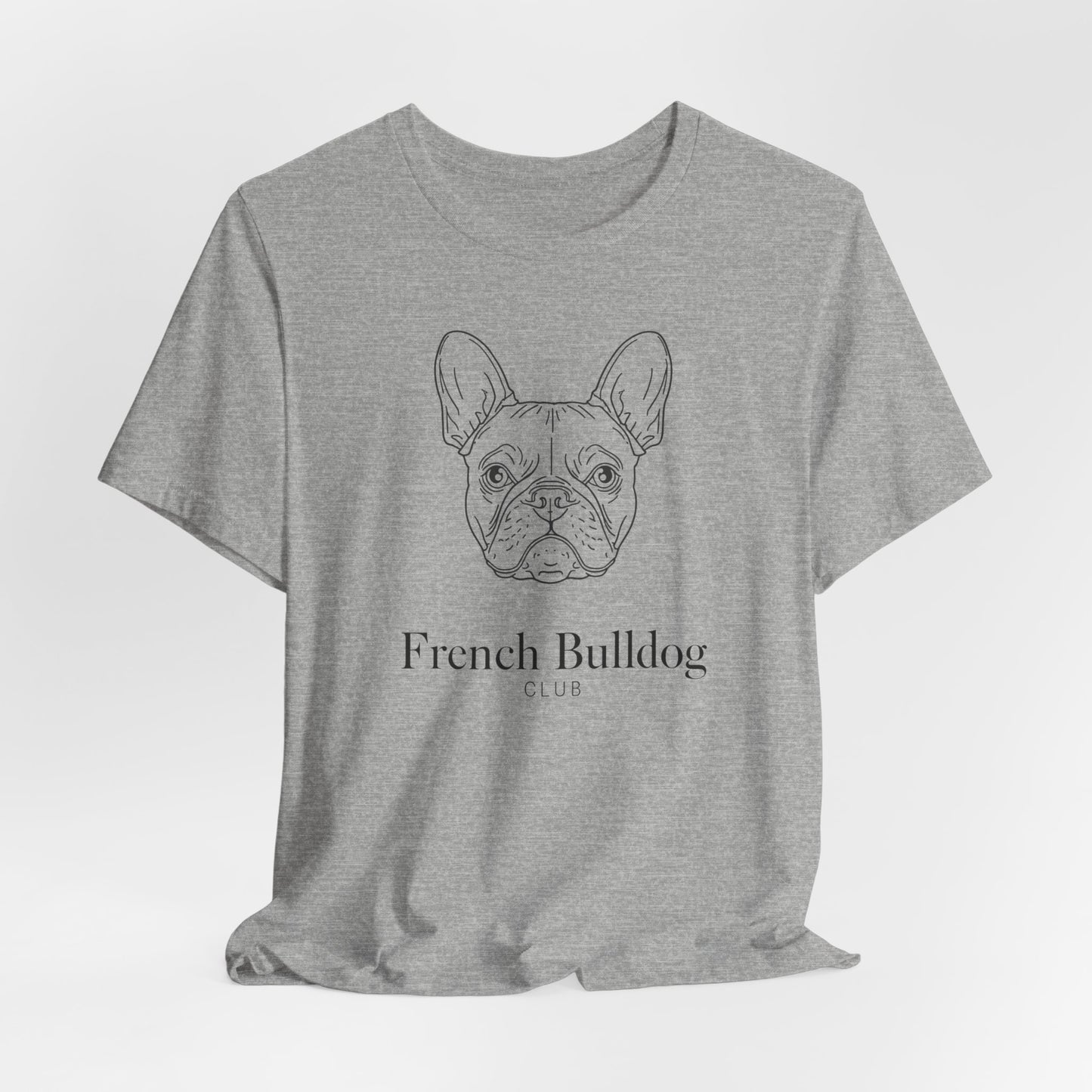 French Bulldog Tee - 'French Bulldog Club' Minimalist Dog Lover Shirt