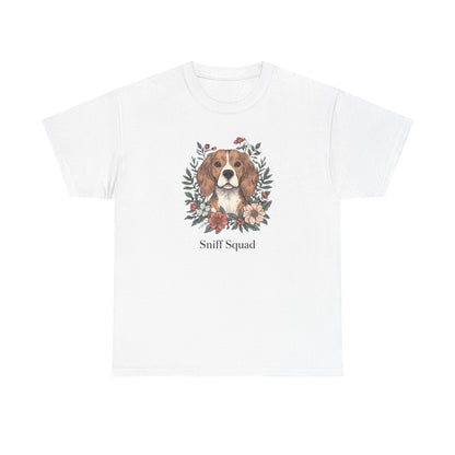 Beagle Floral "Sniff Squad" T‑Shirt - Cute Dog Lover Tee