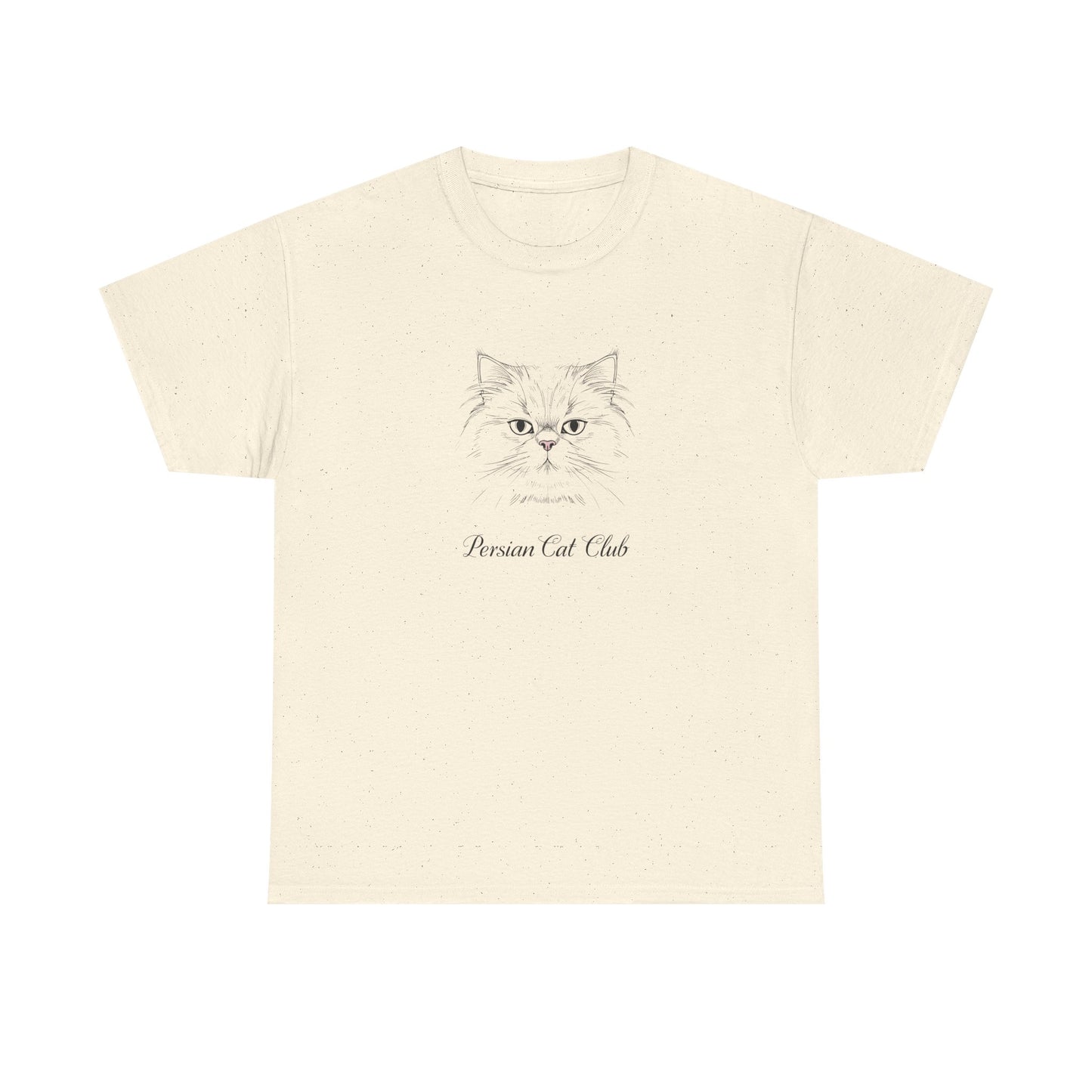 Persian Cat Club Tee — Cute Minimal Cat Face T-Shirt