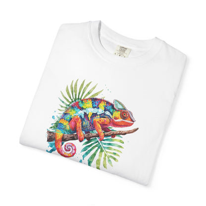 Chroma Chameleon T-Shirt | Tropical Reptile Graphic Tee for Pet Lovers