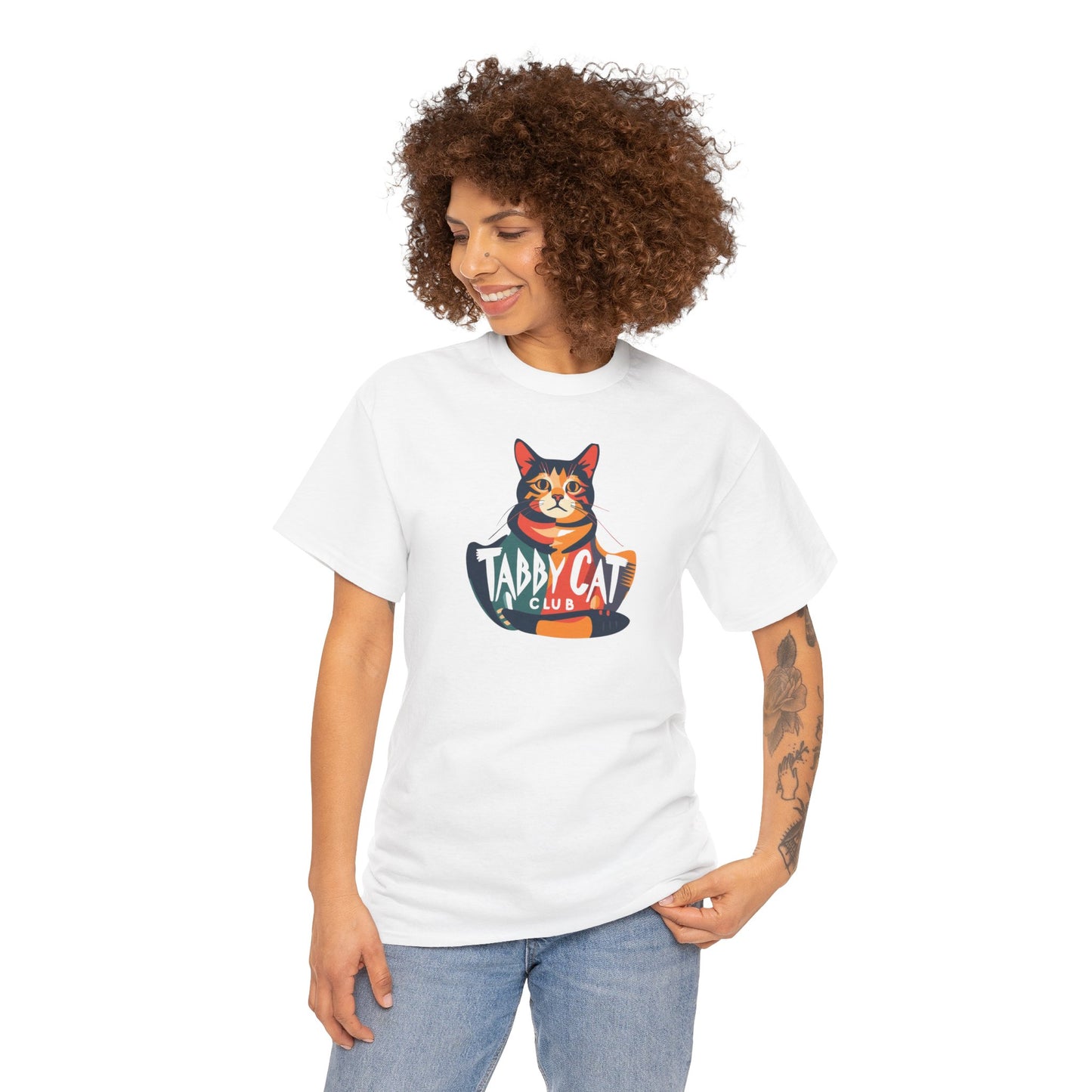 Taddy Cat Club T-Shirt — Cute Tabby Cat Graphic Tee