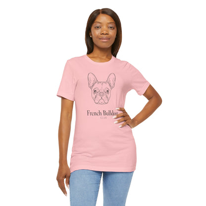 French Bulldog Tee - 'French Bulldog Club' Minimalist Dog Lover Shirt