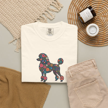Poodle Floral Tee | Poodle Mom Shirt | Funny Dog Graphic Tee