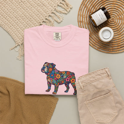Pug Mom Floral T-Shirt