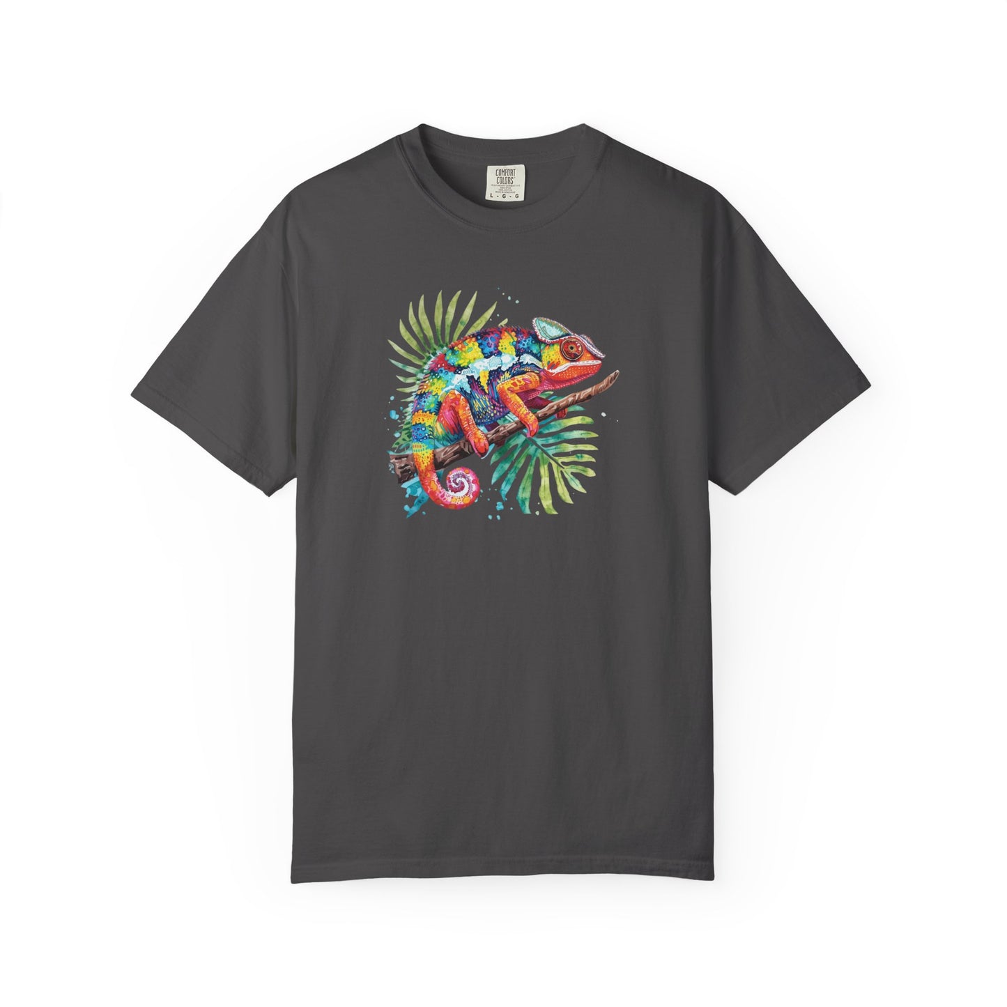 Chroma Chameleon T-Shirt | Tropical Reptile Graphic Tee for Pet Lovers