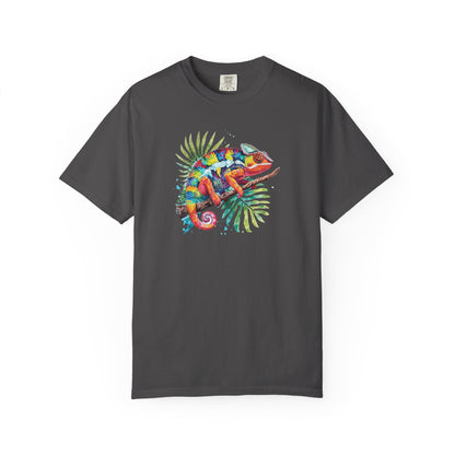 Chroma Chameleon T-Shirt | Tropical Reptile Graphic Tee for Pet Lovers