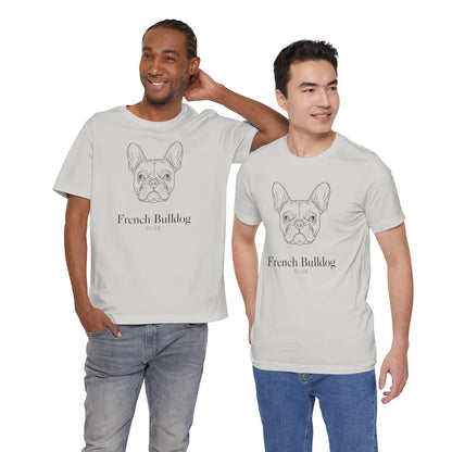 French Bulldog Tee - 'French Bulldog Club' Minimalist Dog Lover Shirt