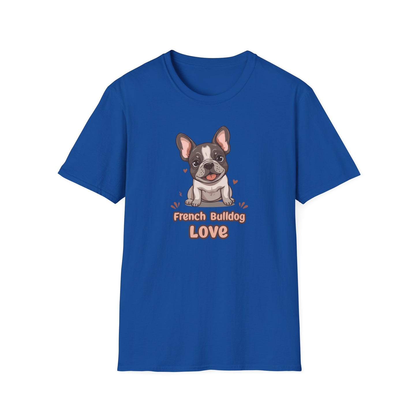French Bulldog Love T-Shirt — Cute Frenchie Graphic Tee for Dog Lovers