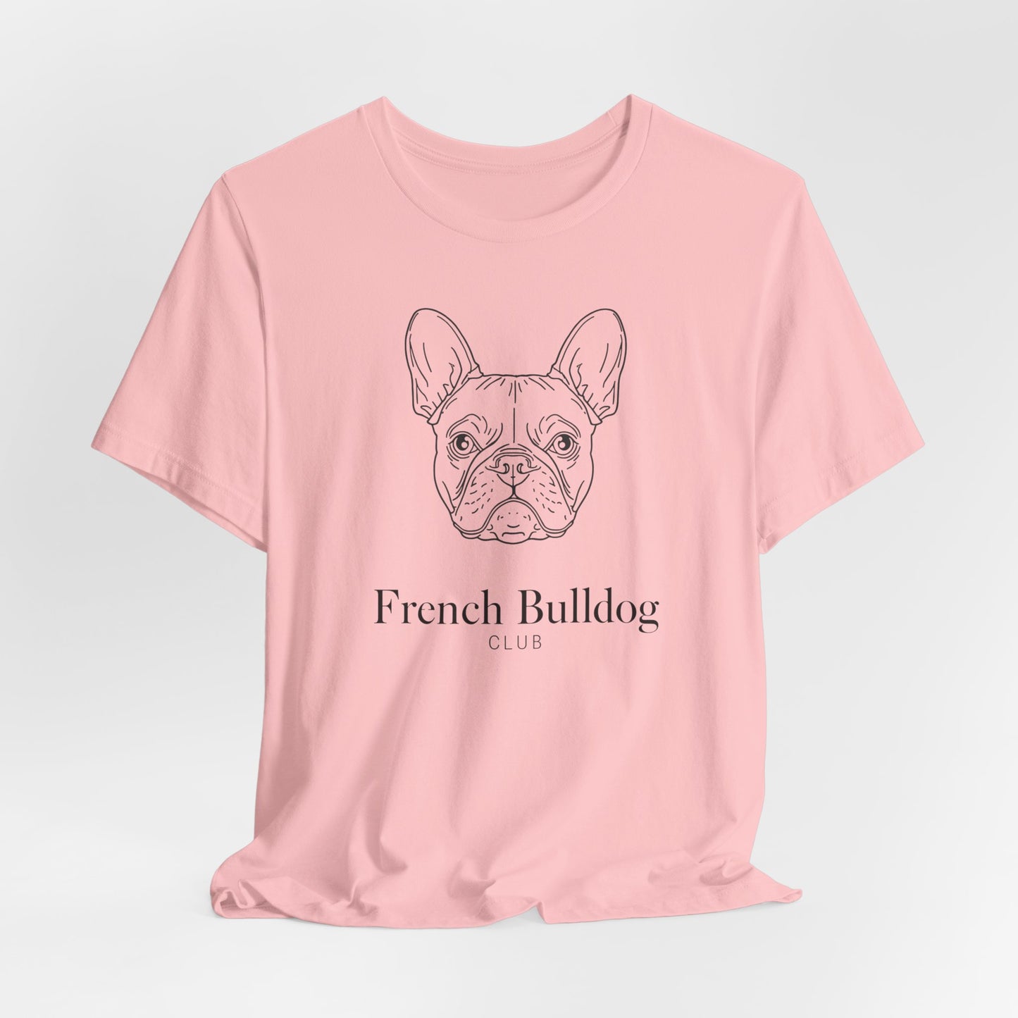 French Bulldog Tee - 'French Bulldog Club' Minimalist Dog Lover Shirt