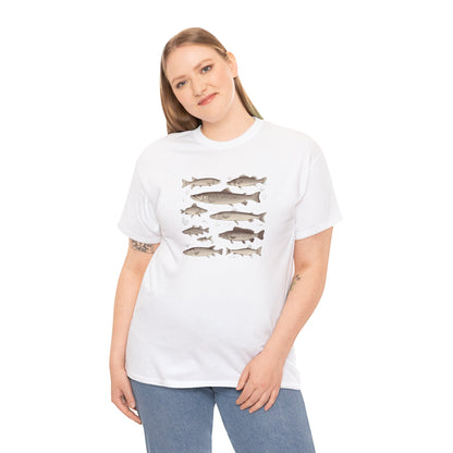 Fish Species Tee - Vintage Marine Fish Illustration T-Shirt