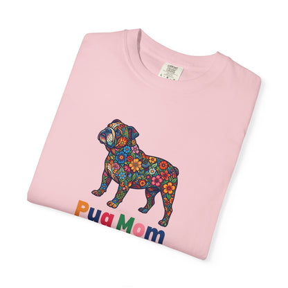 Pug Mom Floral T-Shirt