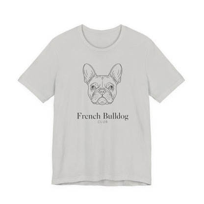 French Bulldog Tee - 'French Bulldog Club' Minimalist Dog Lover Shirt