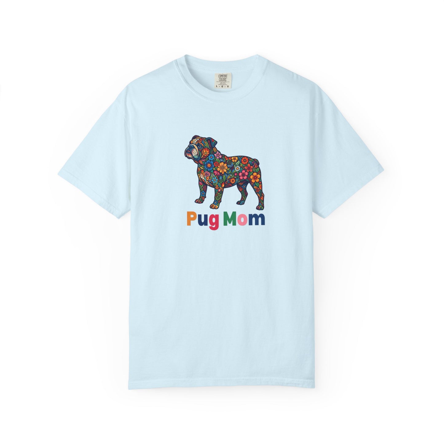 Pug Mom Floral T-Shirt