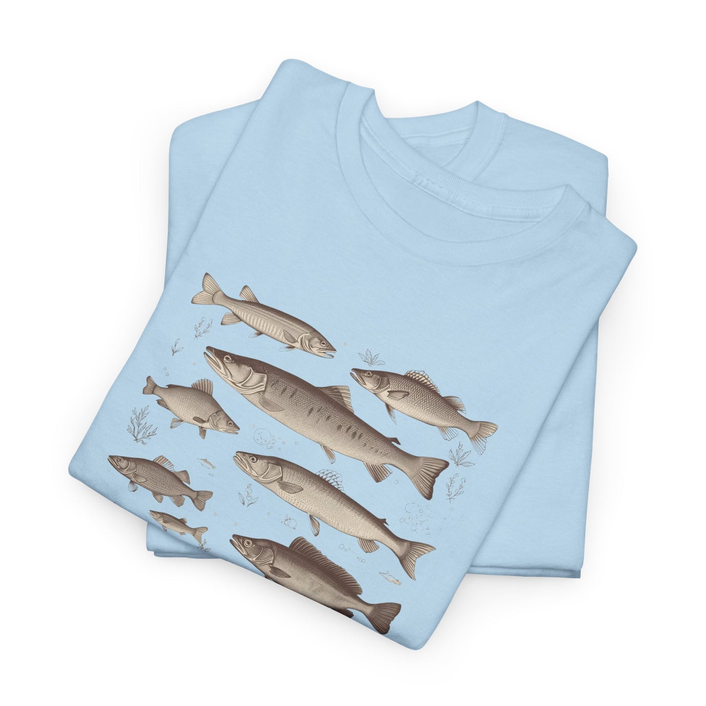 Fish Species Tee - Vintage Marine Fish Illustration T-Shirt