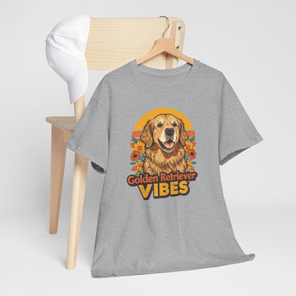Golden Retriever Vibes T-Shirt - For the Dog Lover Who Wears Their Heart on Their Sleeve