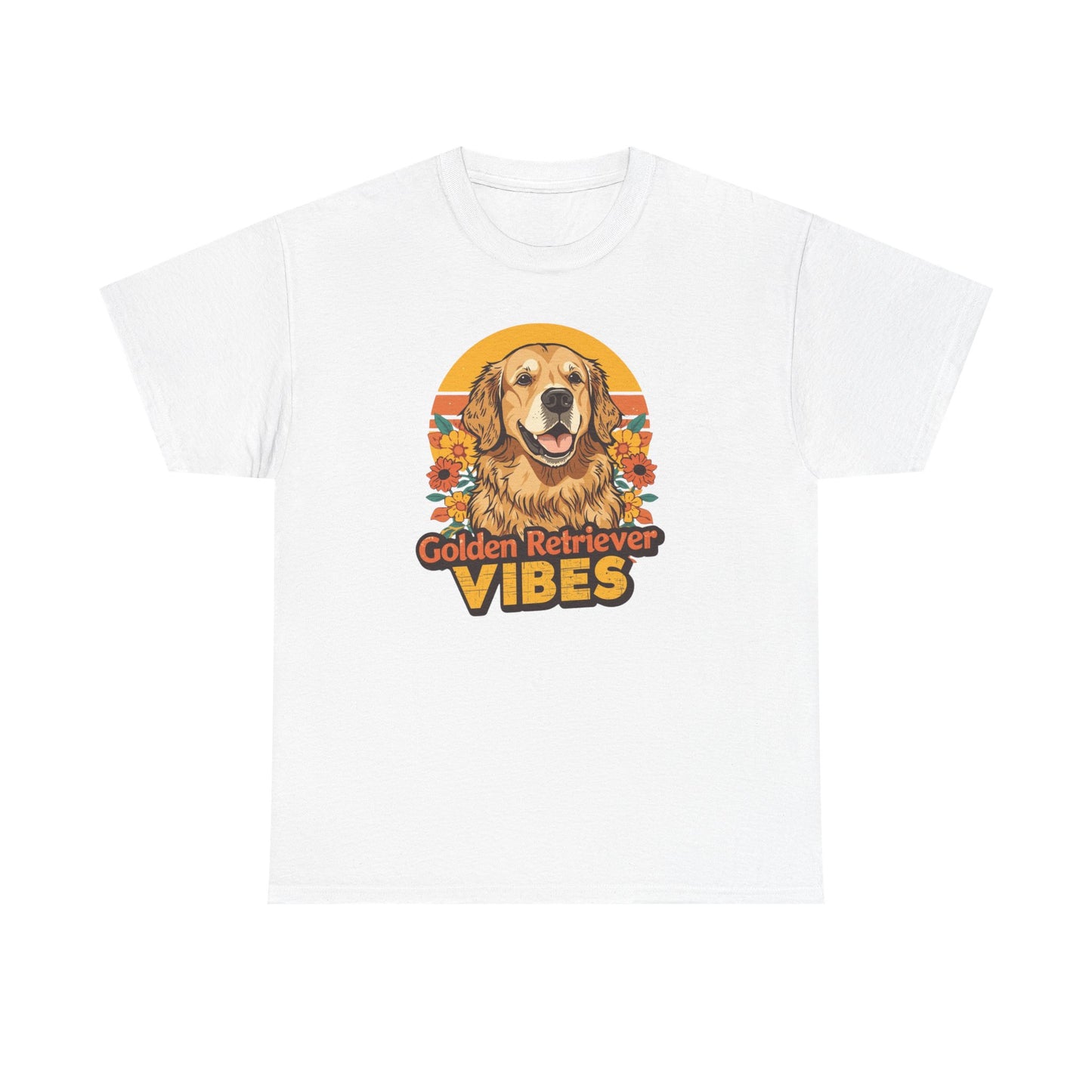 Golden Retriever Vibes T-Shirt - For the Dog Lover Who Wears Their Heart on Their Sleeve