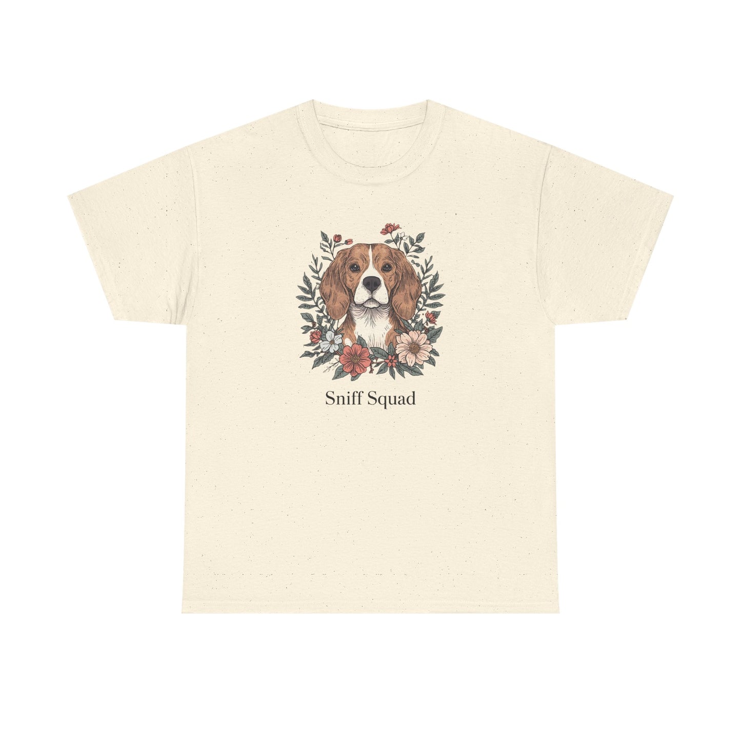 Beagle Floral "Sniff Squad" T‑Shirt - Cute Dog Lover Tee