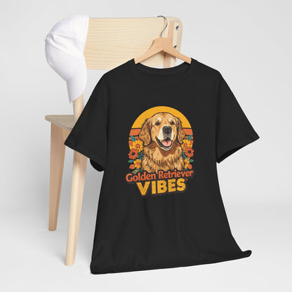 Golden Retriever Vibes T-Shirt - For the Dog Lover Who Wears Their Heart on Their Sleeve