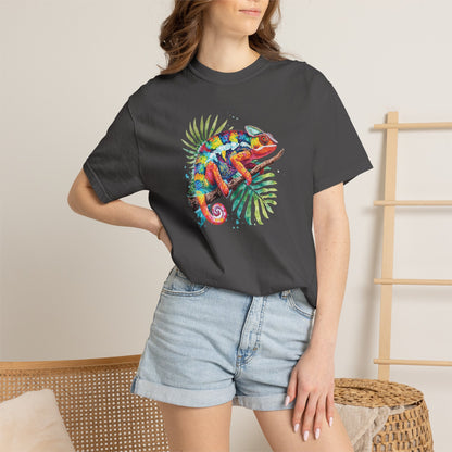 Chroma Chameleon T-Shirt | Tropical Reptile Graphic Tee for Pet Lovers