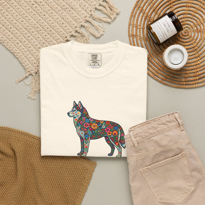Floral Husky T-Shirt- "Wild Heart, Soft Soul" Graphic Tee
