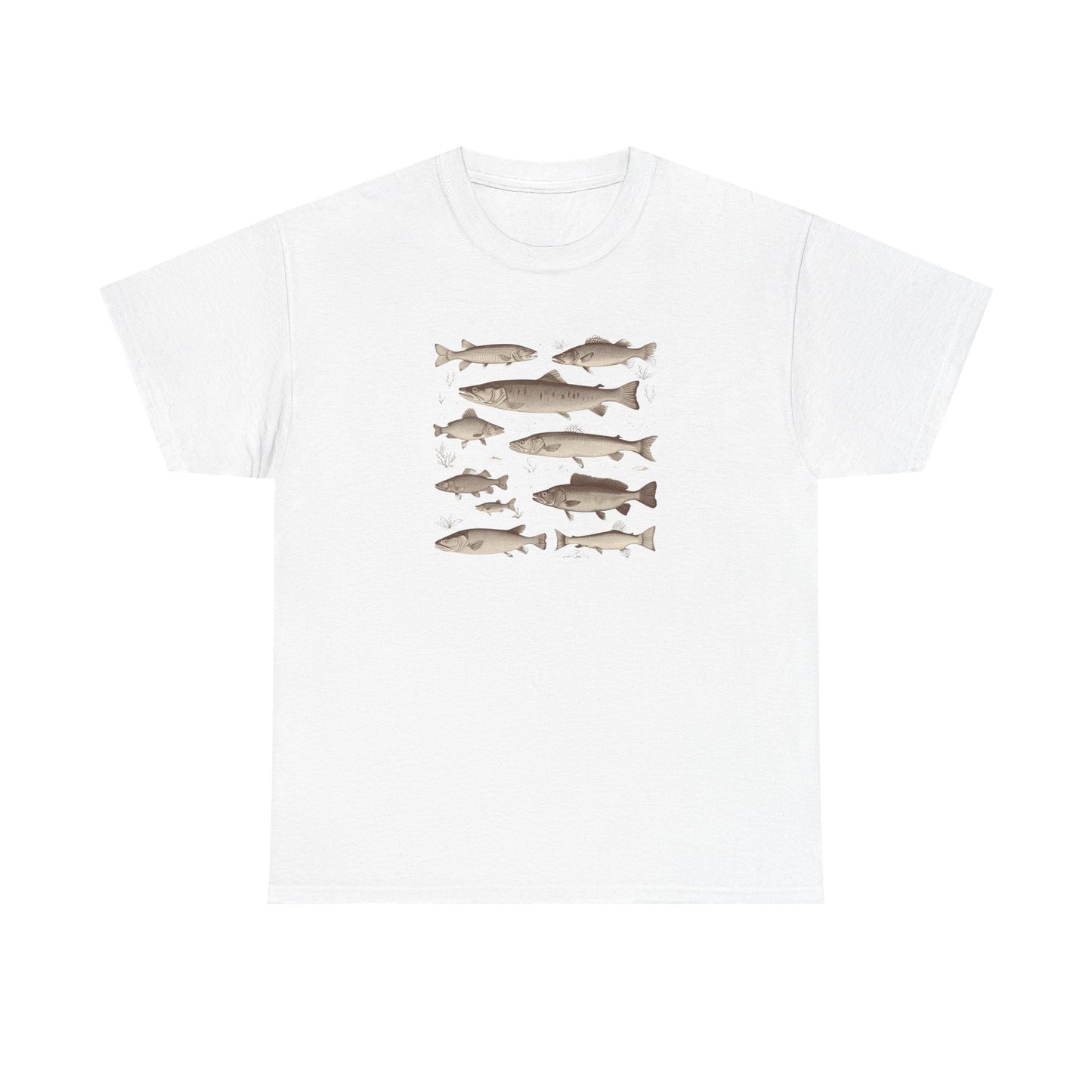 Fish Species Tee - Vintage Marine Fish Illustration T-Shirt