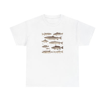 Fish Species Tee - Vintage Marine Fish Illustration T-Shirt