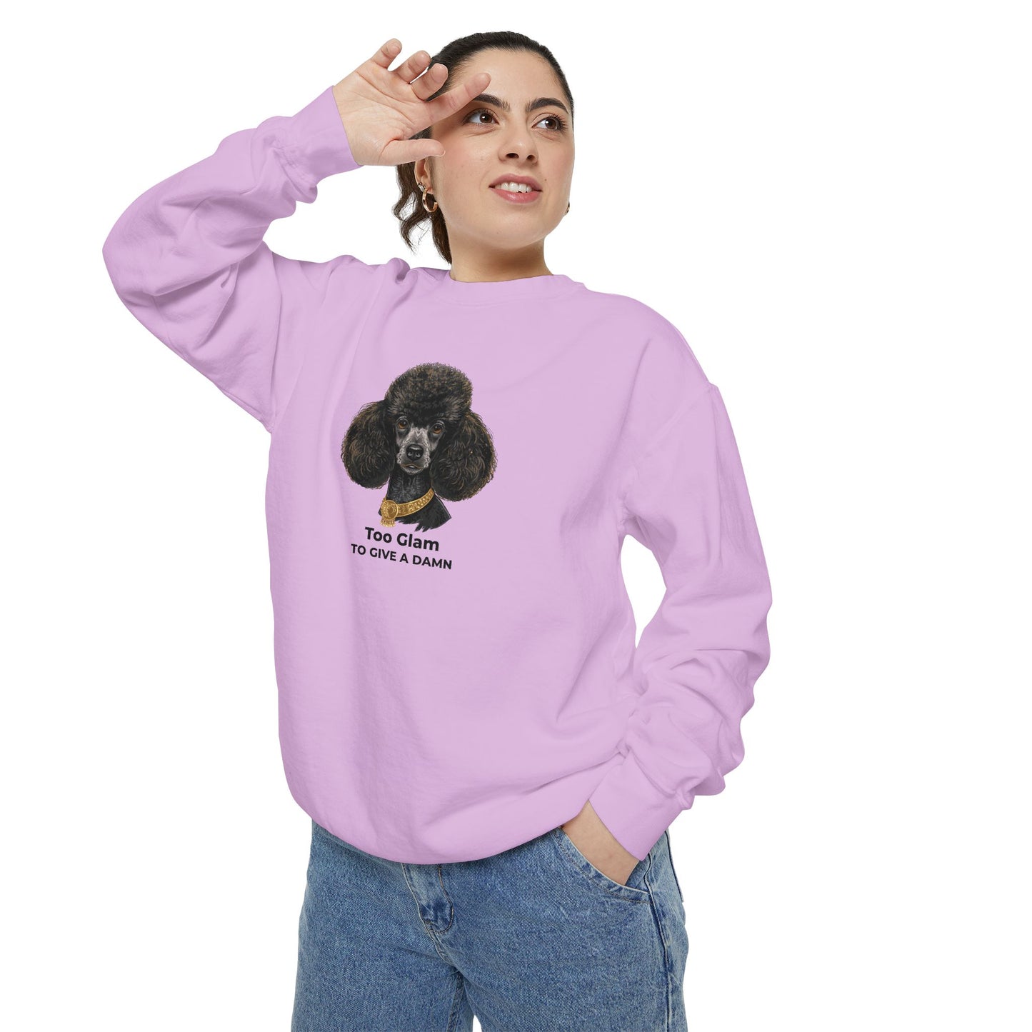 Poodle Portrait Sweatshirt | Poodle Gifts for Dog Lovers | Graphic Sweatshirt