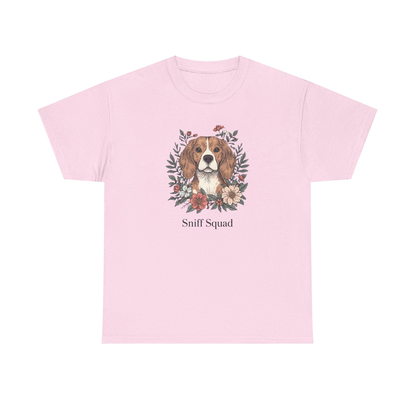 Beagle Floral "Sniff Squad" T‑Shirt - Cute Dog Lover Tee