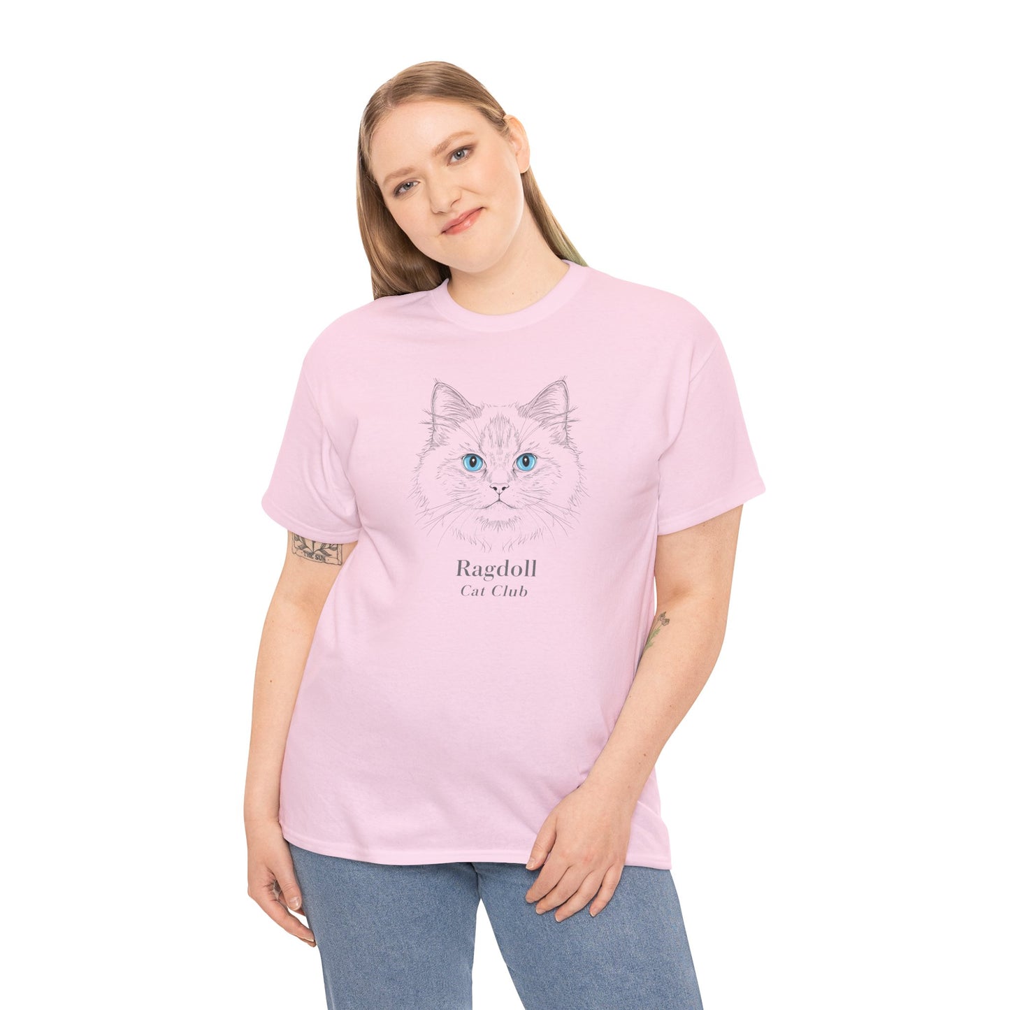Ragdoll Cat Tee — Minimalist Ragdoll Cat Illustration T-Shirt
