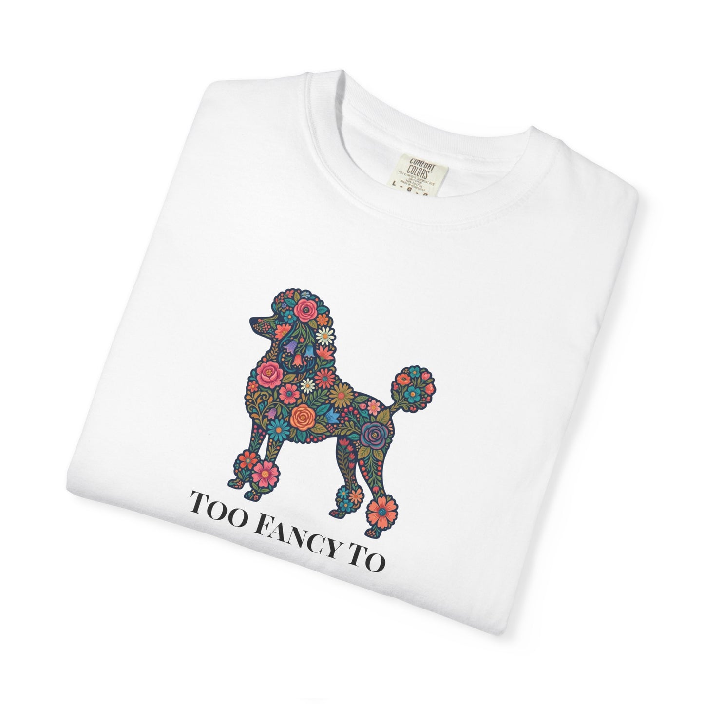 Poodle Floral Tee | Poodle Mom Shirt | Funny Dog Graphic Tee