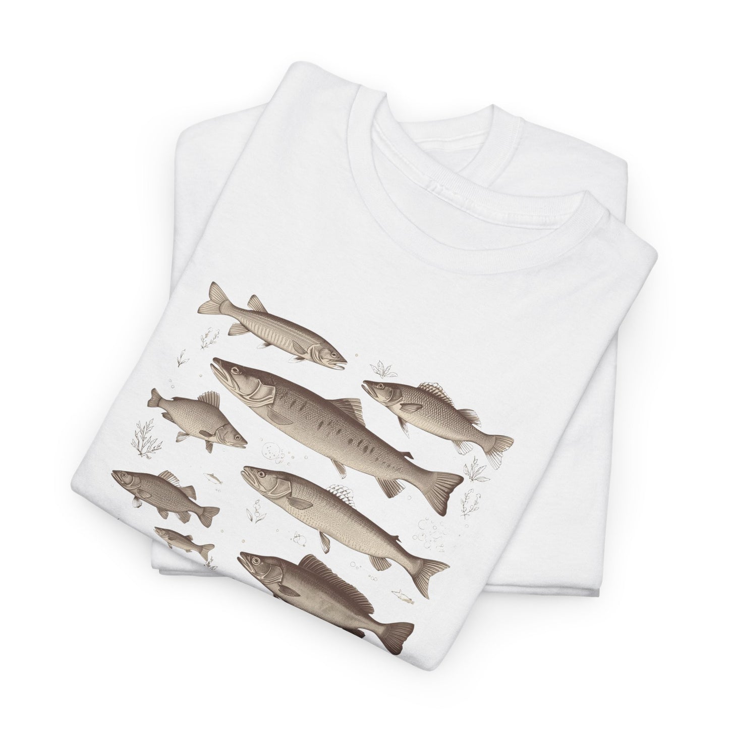 Fish Species Tee - Vintage Marine Fish Illustration T-Shirt