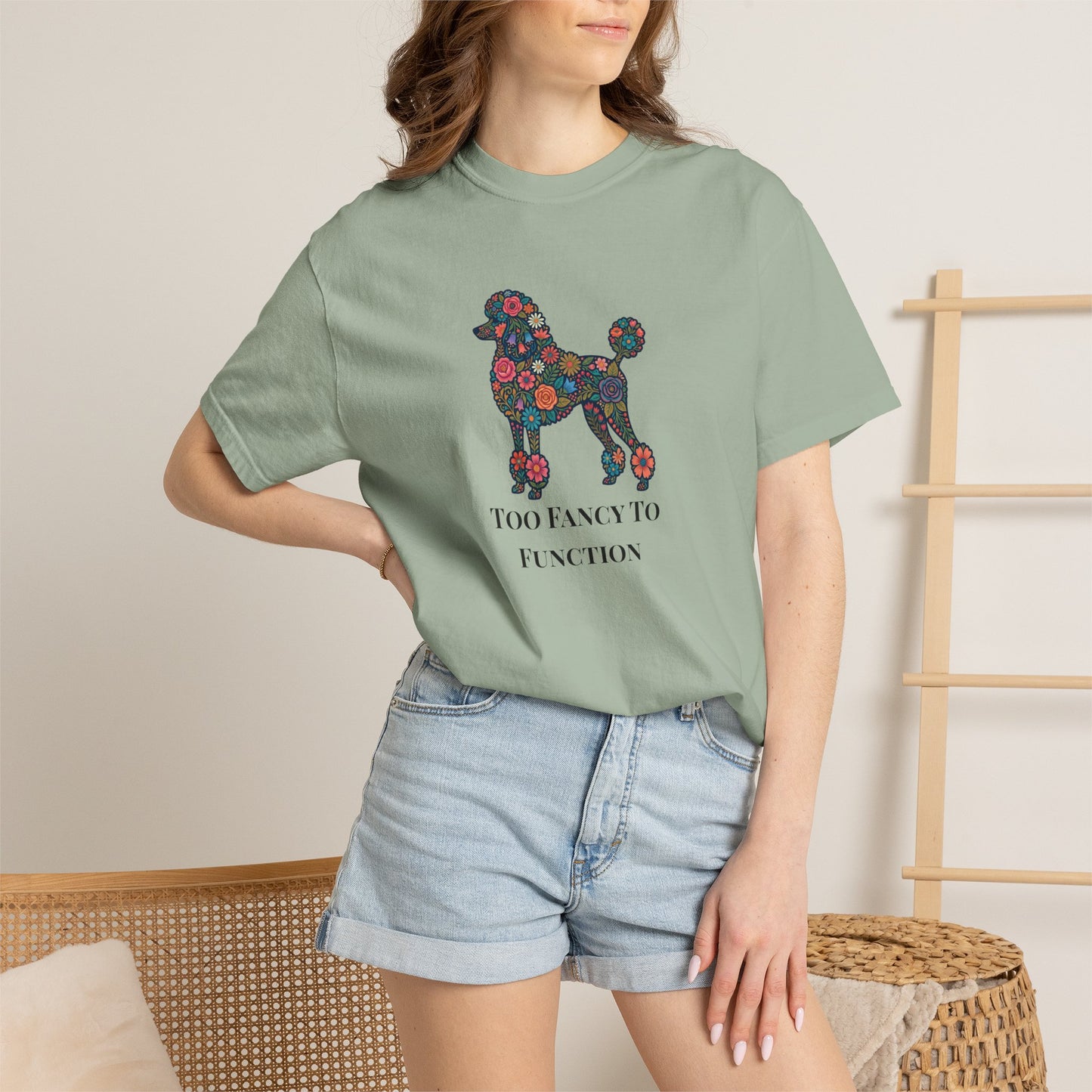 Poodle Floral Tee | Poodle Mom Shirt | Funny Dog Graphic Tee