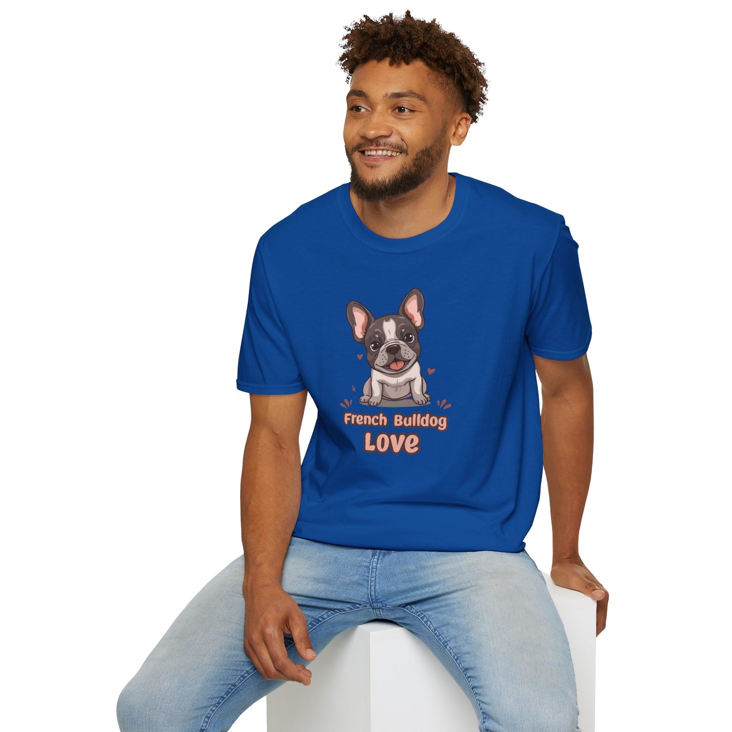 French Bulldog Love T-Shirt — Cute Frenchie Graphic Tee for Dog Lovers