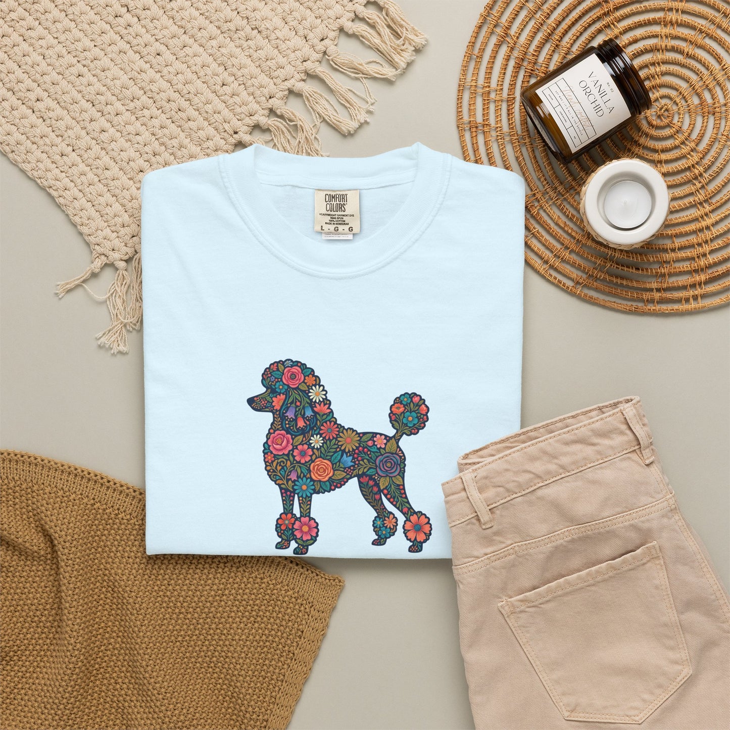 Poodle Floral Tee | Poodle Mom Shirt | Funny Dog Graphic Tee