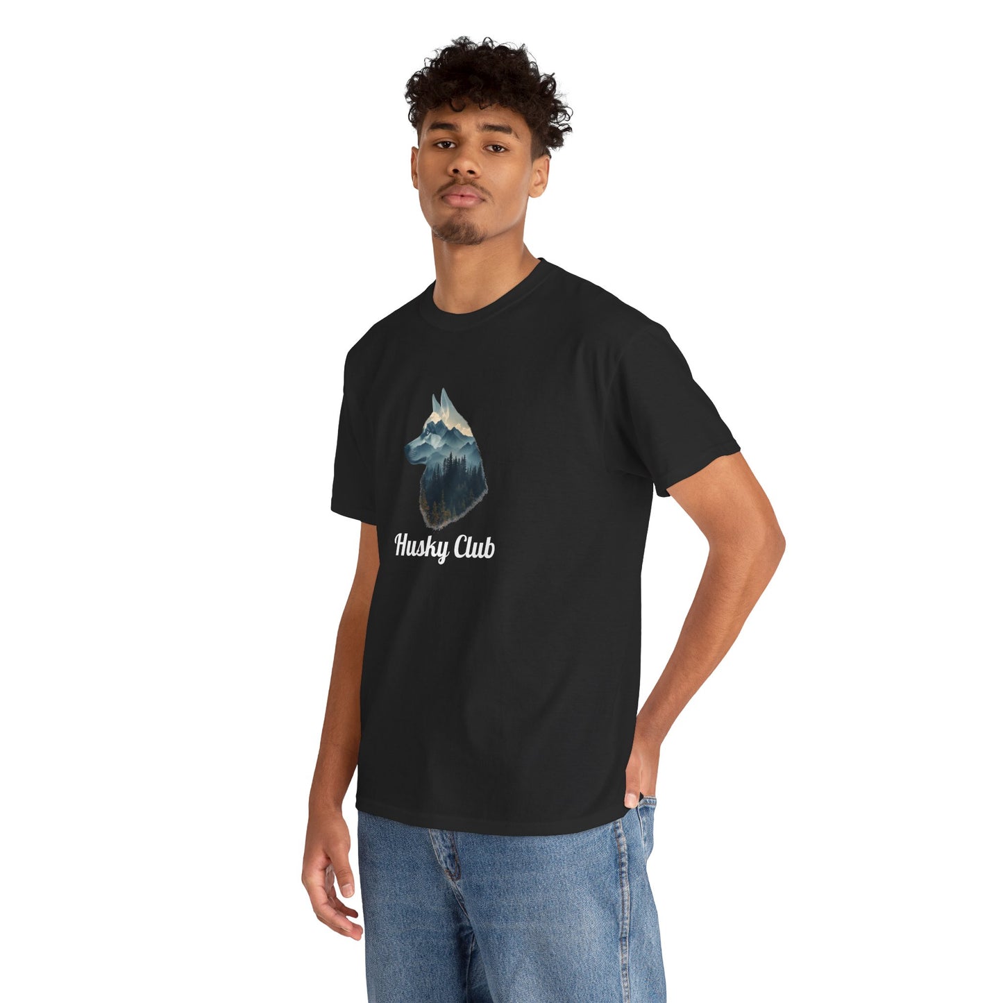 Wolf Silhouette Tee - Mountain Landscape Graphic T-Shirt