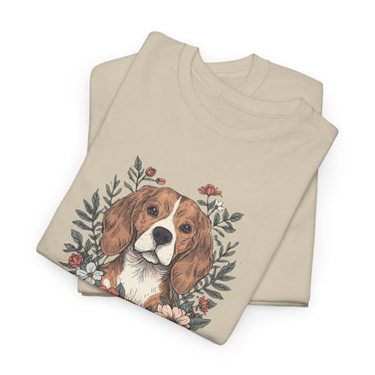 Beagle Floral "Sniff Squad" T‑Shirt - Cute Dog Lover Tee