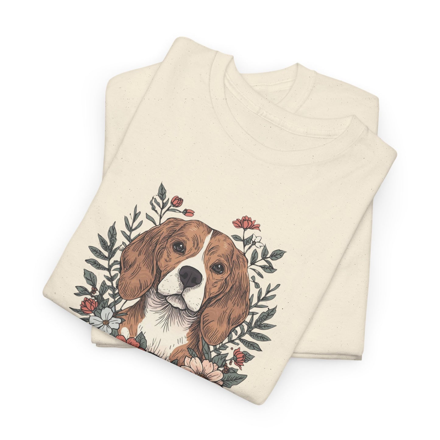 Beagle Floral "Sniff Squad" T‑Shirt - Cute Dog Lover Tee