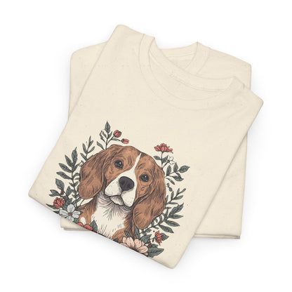 Beagle Floral "Sniff Squad" T‑Shirt - Cute Dog Lover Tee