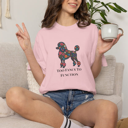 Poodle Floral Tee | Poodle Mom Shirt | Funny Dog Graphic Tee