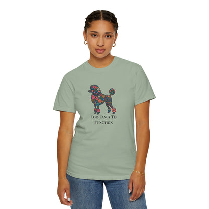 Poodle Floral Tee | Poodle Mom Shirt | Funny Dog Graphic Tee
