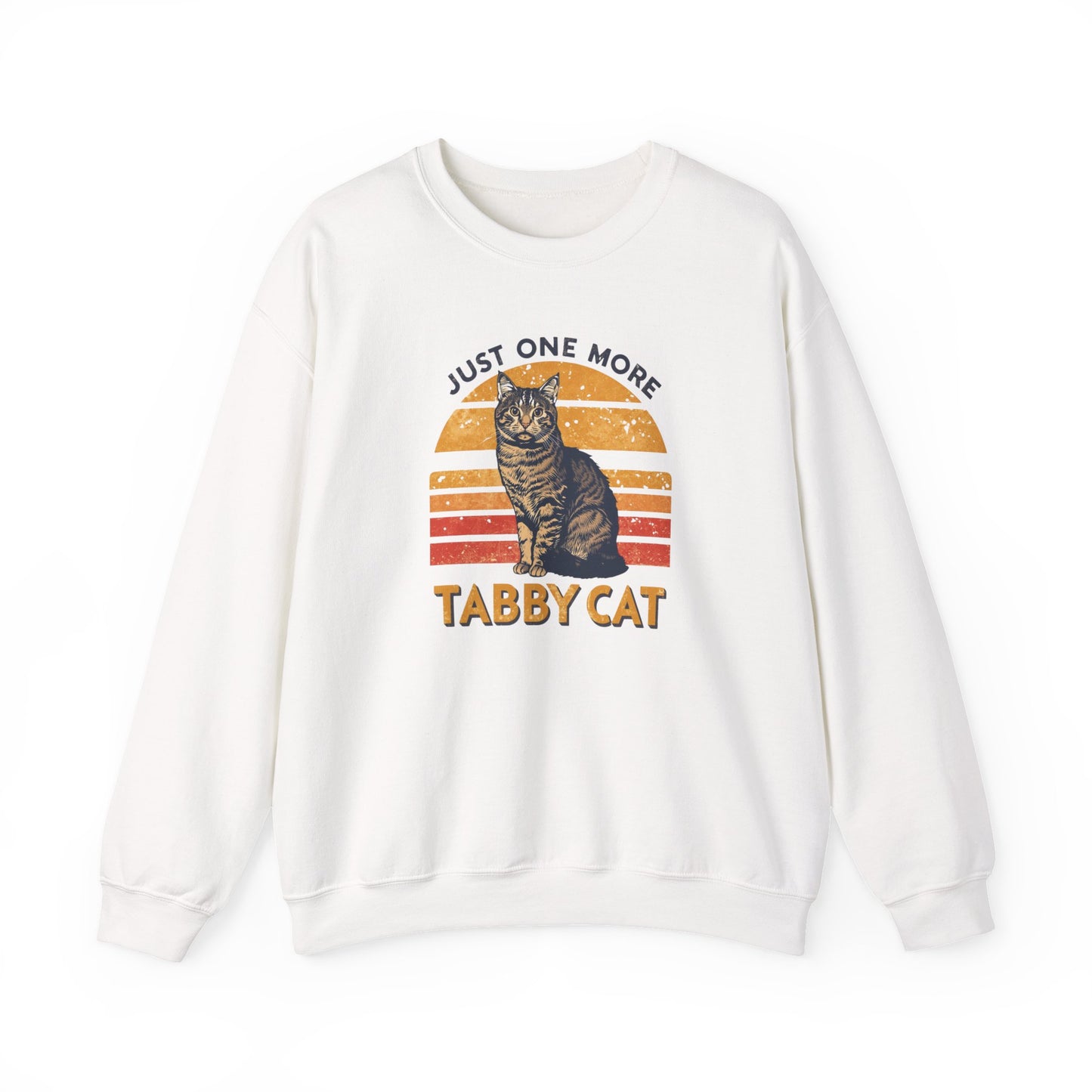 Tabby Cat Crewneck Sweatshirt – "Just One More Tabby Cat" Retro Graphic