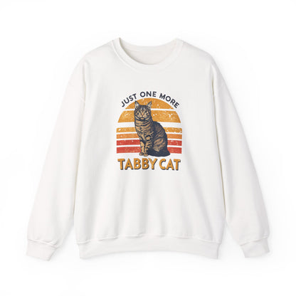 Tabby Cat Crewneck Sweatshirt – "Just One More Tabby Cat" Retro Graphic