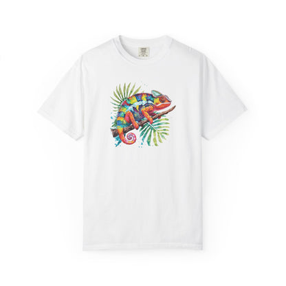Chroma Chameleon T-Shirt | Tropical Reptile Graphic Tee for Pet Lovers